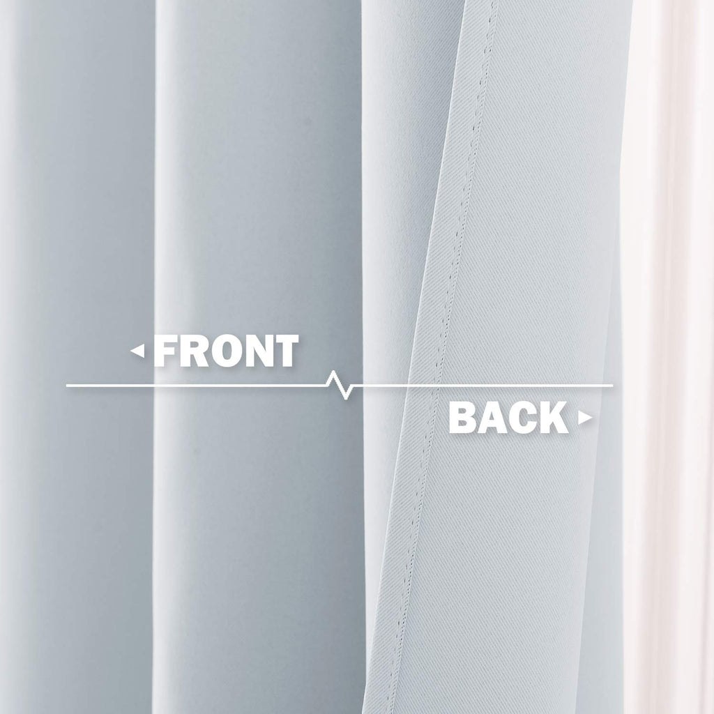 Nicetown Bathroom Tiers Kitchen Curtains For Small Windows, 2 Panels Energy Saving Half Curtains For Living Room Windows Cabinet Curtain Tiers For Nursery (Greyish White, 52 X 30 Inch Length)
