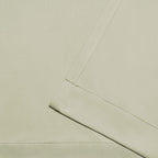 Exclusive Home Sateen Twill Woven Room Darkening Blackout Pinch Pleat/Hidden Tab Top Curtain Panel Pair, 84'' Length, Linen