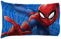 Jay Franco Marvel Spiderman Web Sides 1 Single Reversible Pillowcase - Double-Sided Kids Super Soft Bedding (Official Marvel Pro