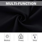 Nicetown Blackout Valance Curtain For Kitchen, 24 Inches Long Curtains For Rv Camper Thermal Insulated Grommet Window Tiers Shor