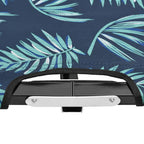 vidaXL Two Person Folding Sun Lounger Leaf Print Steel