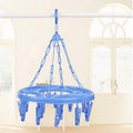 Ivaan?26 Clip Laundry Clothesline Hanging Rack for Drying Clothing (Colour May Vary)