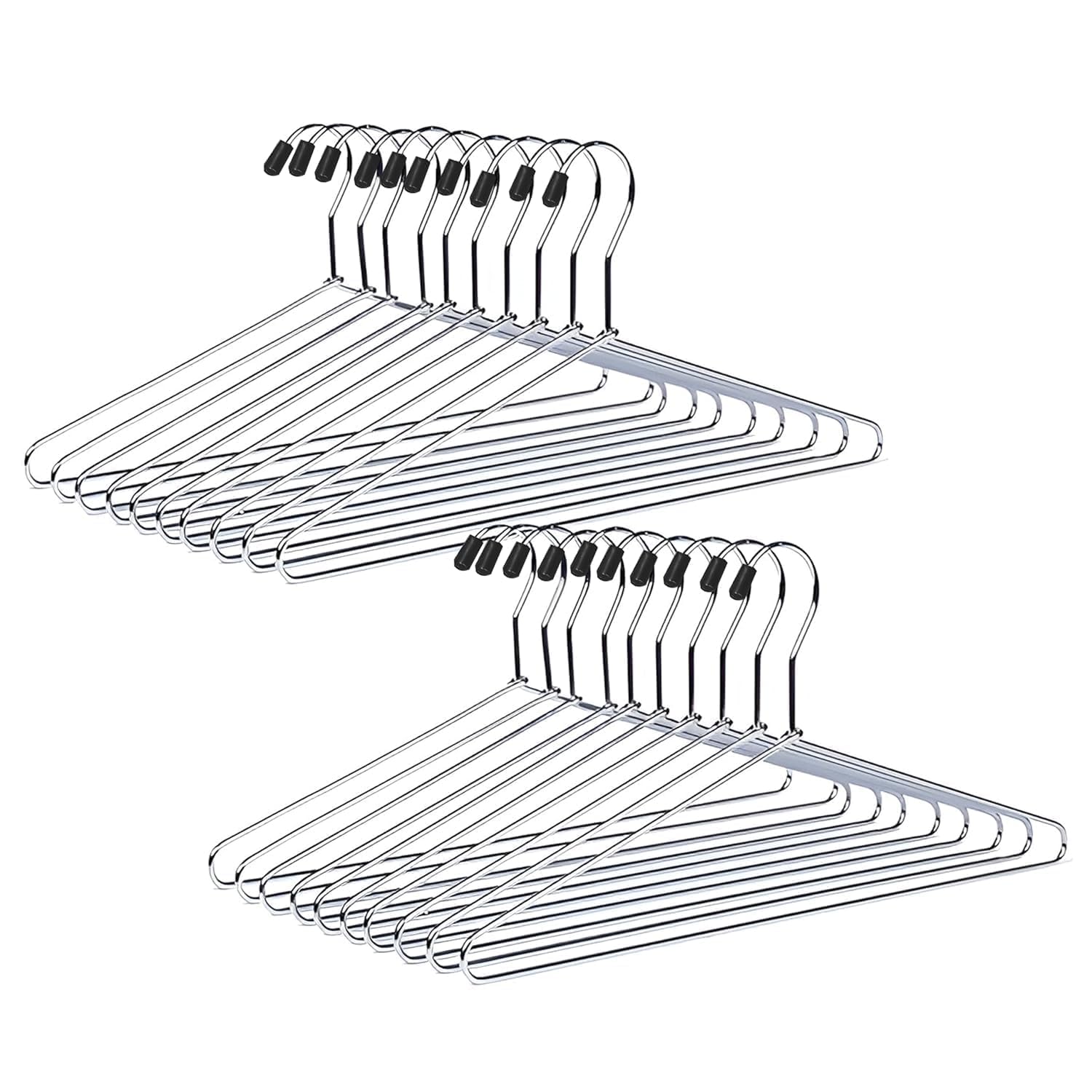12 Pcs Heavy Duty Metal Clothes Hanger| NonSlip Grip | Ideal For Shirts, Pants, Dresses, Coats & All Garments | Durable Smooth 