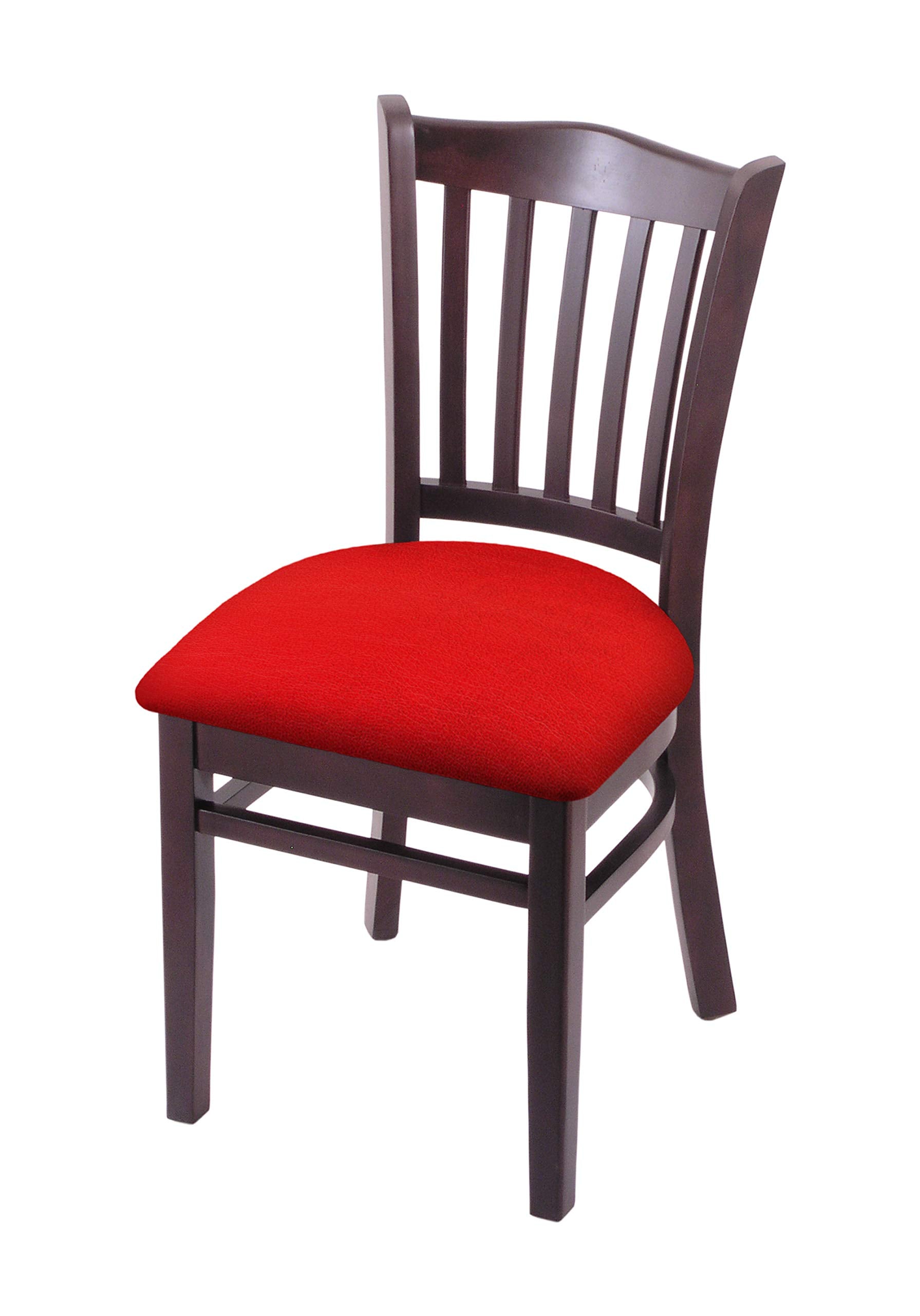 Holland Bar Stool Co. 3120 18 Chair with Dark Cherry Finish and Canter Red Seat