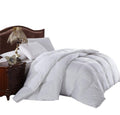 King Size 300ThreadCount Hungarian Goose Down Alternative Comforter 100 Percent Cotton 300 Tc  750Fp  86 Oz  Solid White Do