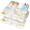 DIMJ Drawer Organizer Clothes 15 Pack - Foldable Baby Organizers and Storage & Dresser Organizer for Bedroom, Closet - Nursery O