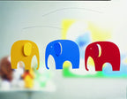 Elephant Party Hanging Nursery Mobile - 25 Inches - High Quality Plastic - Handmade In Denmark By Flensted