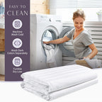 Faunna Zippered Pillow Protectors Cover Soft Comfortable Sateen 100% Long Staple Cotton Quiet And Breathable Bed Pillowcase Stan