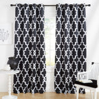 Exclusive Home Curtains Ironwork Sateen Woven Room Darkening Blackout Grommet Top Curtain Panel Pair, 52''x96'', Black