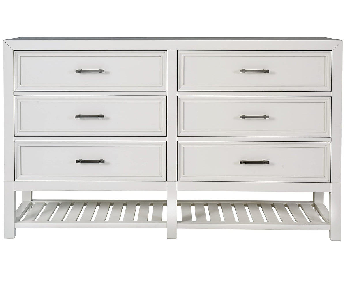 Progressive Furniture Serenade Drawer Dresser, Tuxedo White