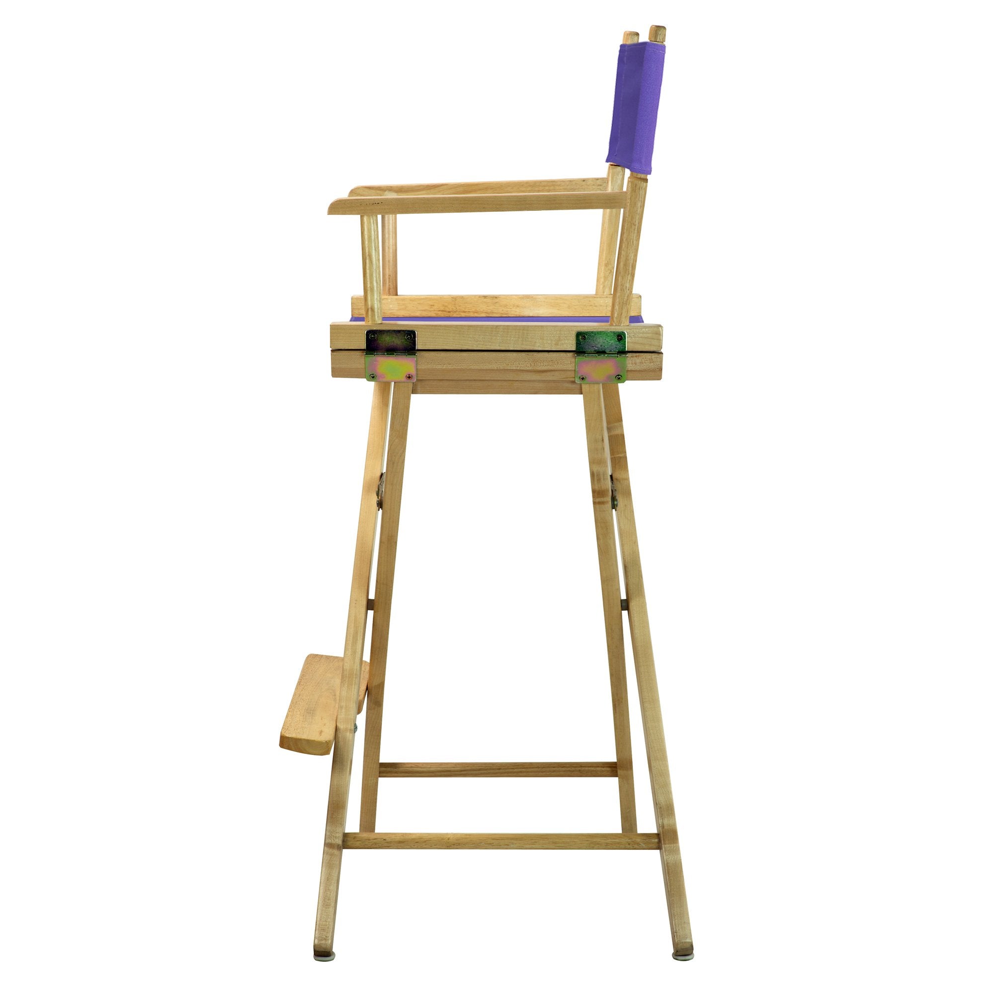 Casual Home 230-00/021-41 Director'S Chair Canvas 30&quot; - Bar Height Natural Frame/Purple