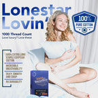 Texas Linen Co. Luxury Egyptian Cotton King Pillow Cases Set Of 2-1000 Thread Count Pillowcases For Sleeping, Soft, Cooling Pill