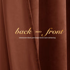 Nicetown Christmas Rust Red Blackout Curtains For Girls Bedroom (2 Panels, 52' Wide X 96' Long), Thermal Insulated Noise Reduc
