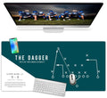 Large Philadelphia Desk Mat for Desktop - XL Desk Pad Mat with Smooth Surface, Green Football Theme Office Decor, Man Cave Acces