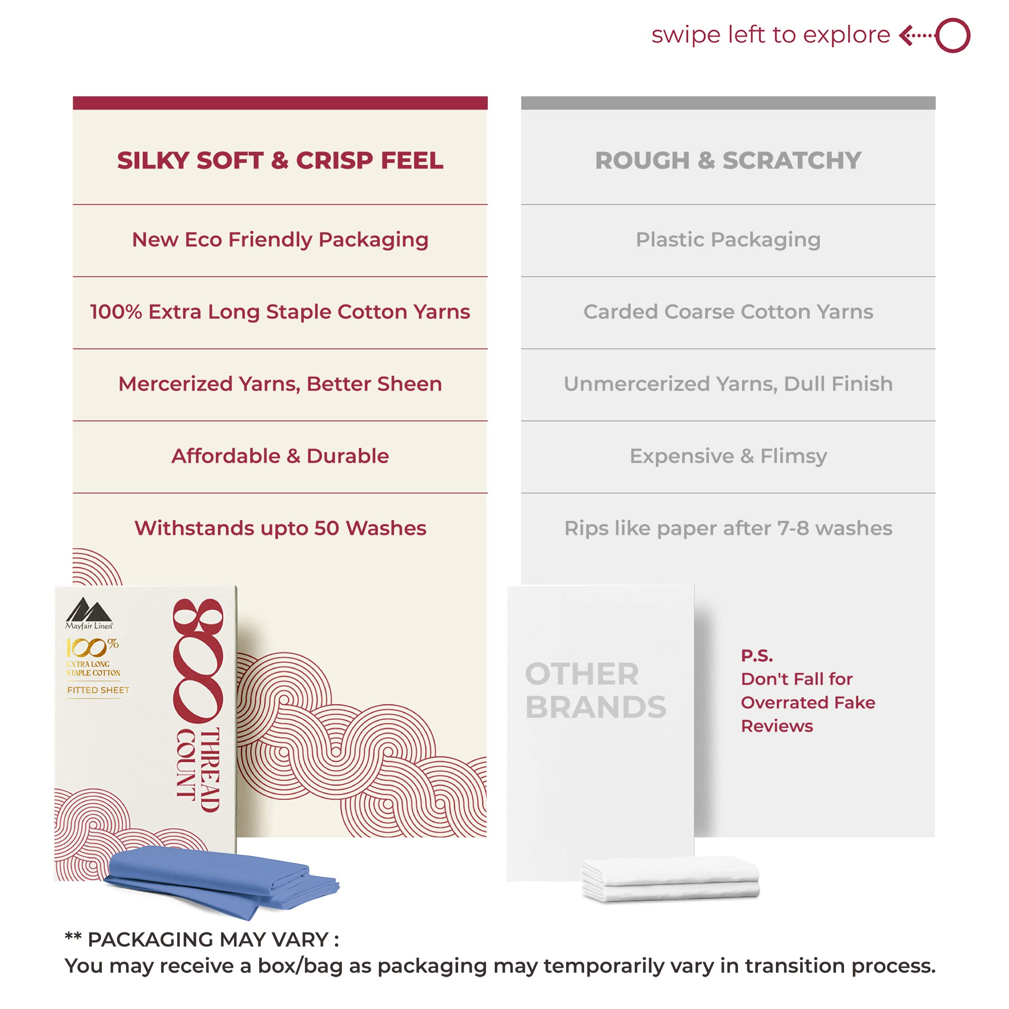 Mayfair Linen 100% Egyptian Cotton California King Fitted Sheet Only - 600 Thread Count Cal King Sheets Deep Pocket Fitted, Soft Cooling Sateen Elastic Bottom Sheet, Fits Mattress Upto 18' - Deep Blue