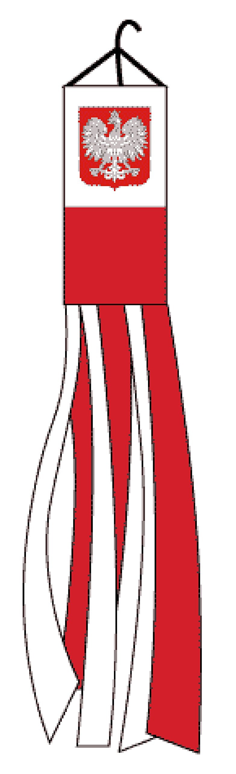 Flagsimp Poland Eagle Super Shiny Poly Windsock