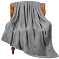 Bedelite Fleece Blanket Grey Throw Blanket For Couch & Bed, Luxury Plush Cozy Fuzzy Blanket 50' X 60', Super Soft Warm Lightwe