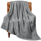 Bedelite Fleece Blanket Grey Throw Blanket For Couch & Bed, Luxury Plush Cozy Fuzzy Blanket 50' X 60', Super Soft Warm Lightwe