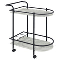 Coaster Home Furnishings Desiree Rack Bar Cart with Casters Black