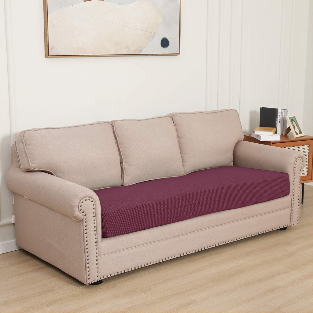 Easy-Going Stretch Cushion Cover Sofa Cushion Furniture Protector Sofa Seat Sofa Slipcover Sofa Cover Soft Flexibility With Elastic Bottom( Sofa Cushion,Greyish Green)