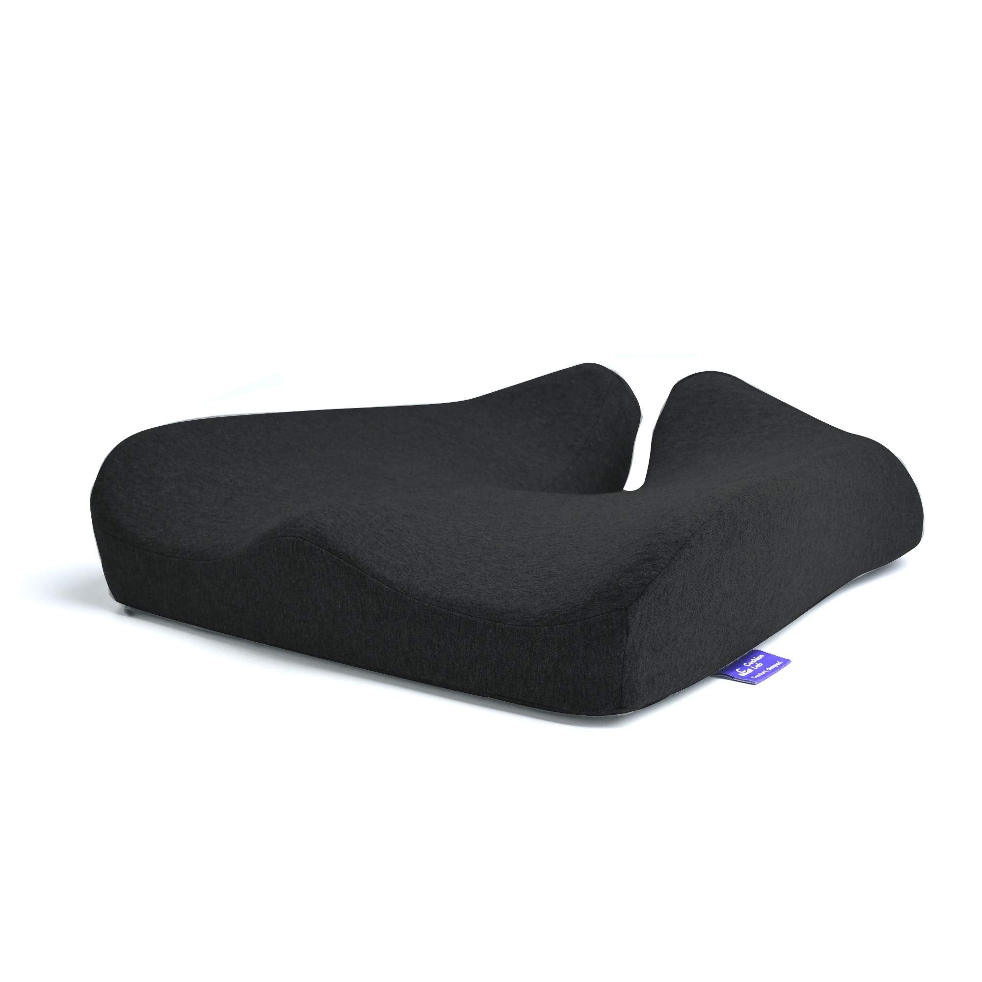 Cushion Lab Patented Pressure Relief Seat Cushion for Long Sitting Hours on Office & Home Chair - Extra-Dense Memory Foam for So