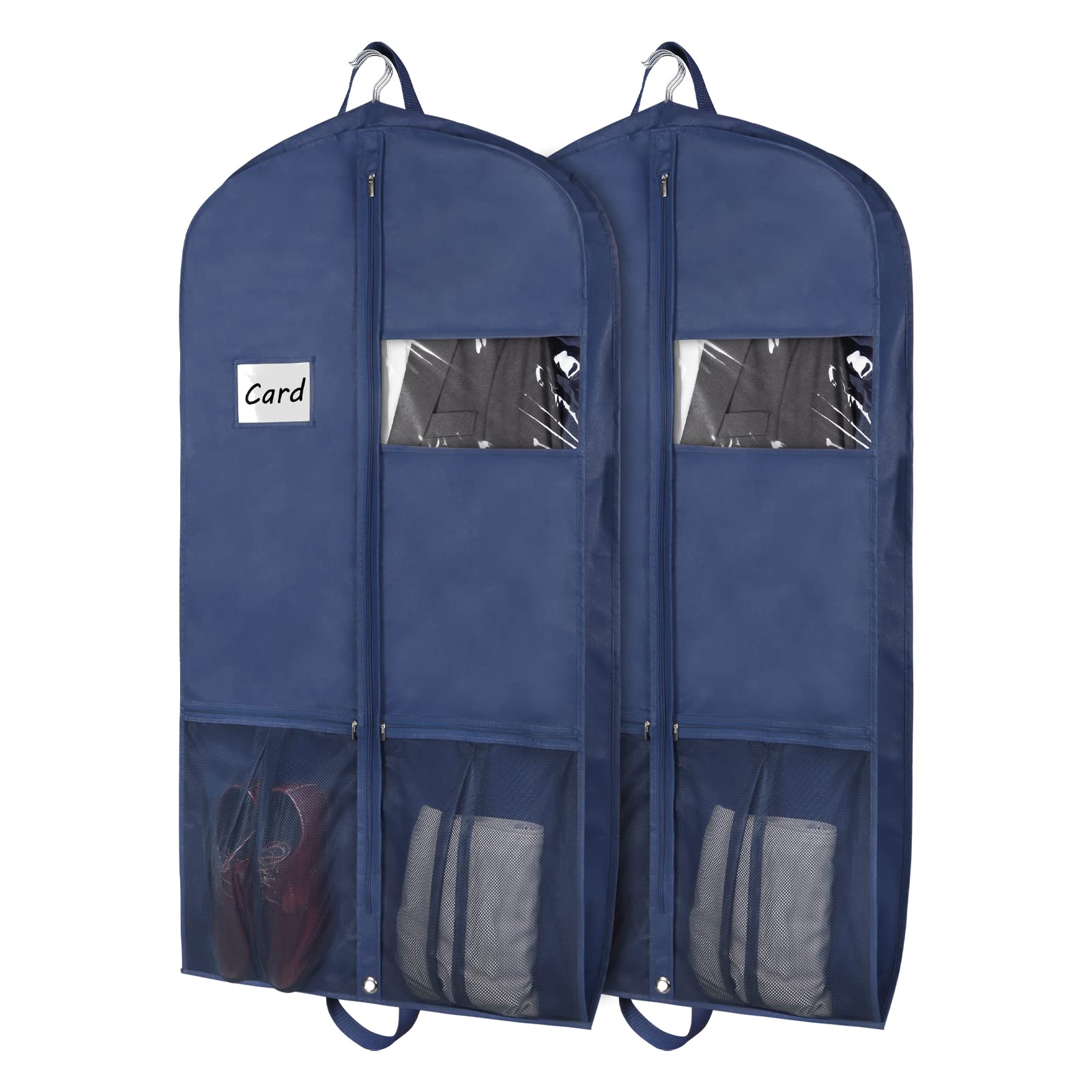 Zilink 43 Suit Bags for Men Travel and Storage Gusseted Garment Bags for Hanging Clothes Suit Cover With Handles for Clothes, Co