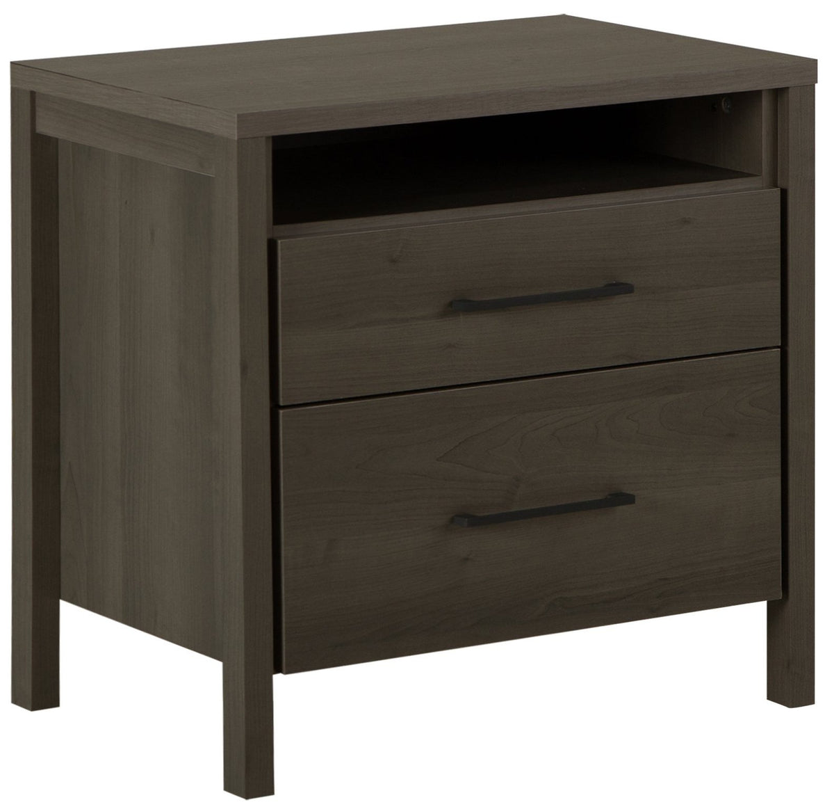 South Shore Gravity Nightstand, Gray Maple