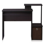 Furinno Econ Multipurpose Home Office Computer Writing Desk, regular, Dark Walnut