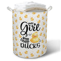 TAZSWDMM Yellow Duck Laundry Basket Hamper