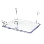 OnFireGuy 4.25'' Three-Peg Display Stand Holder with Anti-Scratch Guards for Fossils, Minerals, Rocks, and Geodes, Qty: 1