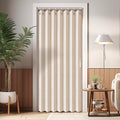 Vatge Closet Curtains, Accordion Style Door Curtains for Doorways, Pleated Folding Doors Curtain for Closet and Room Divider, 1 
