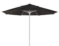 Fiberbuilt Umbrellas 7Mpuw-8601 Market Umbrella, 7.5' Diameter Marine Grade Canopy With White Pole, Black