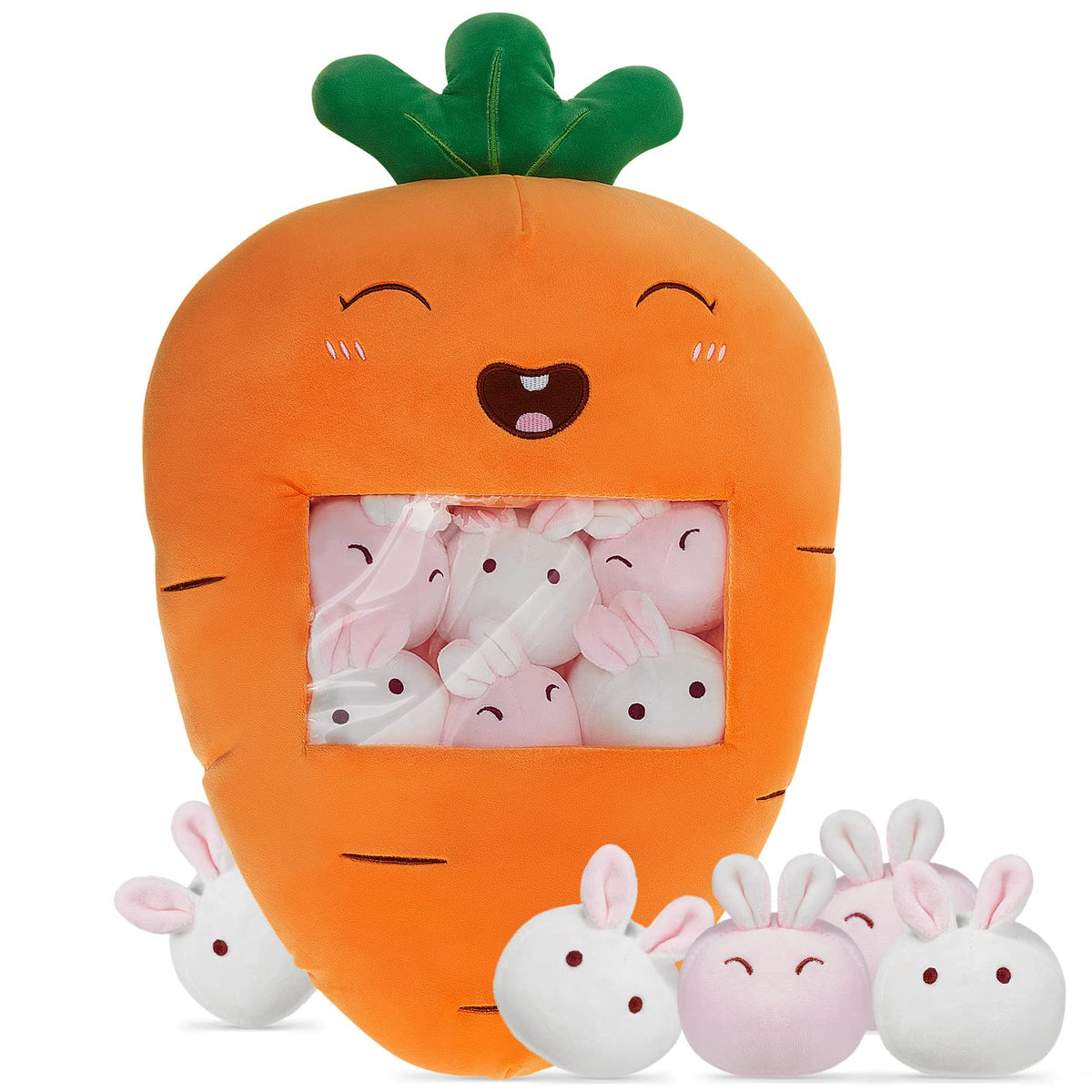 Lewtemi Banana Stuffed Animal Cute Plush Toy Kawaii Cat Dinosaur Throw Pillow With Removable Fluffy Creative Gifts For Positive