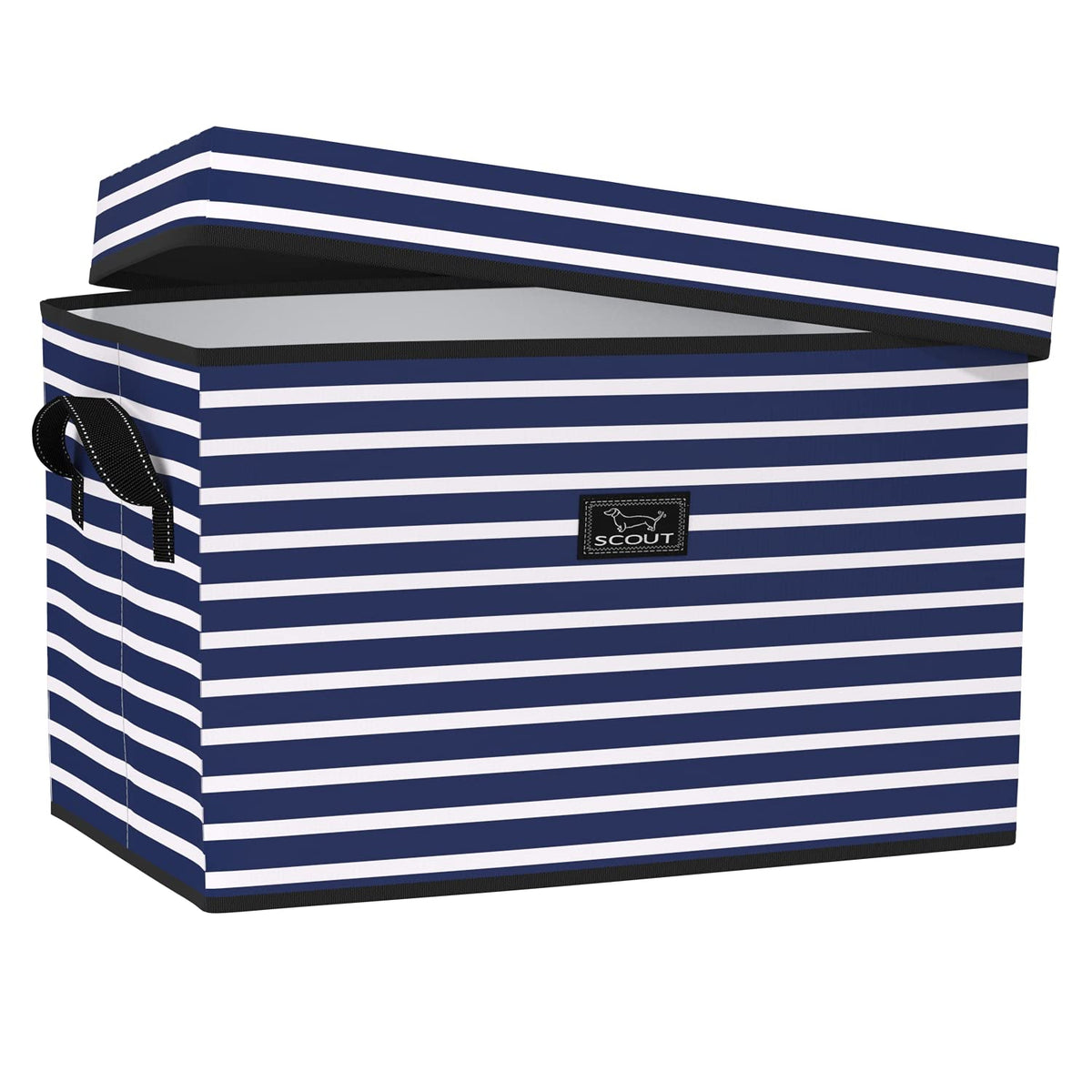 SCOUT Rump Roost Large Lidded Storage Bin  Collapsible  Nantucket Navy
