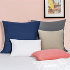 Phf 100% Cotton Waffle Weave Throw Pillow Cover, 24' X 24', No Insert, 2 Pack Square Pillowcases Shell, Elegant Home Decorative Throw Pillow Covers For Bed Couch Sofa, Charcoal Grey