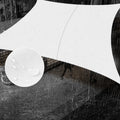Sunny Guard Waterproof Sun Shade Sail 10' X 13' White Rectangle Uv Block Sunshade For Backyard Yard Deck Patio Garden Outdoor Ac