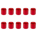 Mega Candles 10 pcs Red 1/2 Inch Diameter Ceramic Chime Ritual Spell Candle Holders, Great for Casting Chimes, Meditation, Ritua