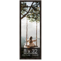 wallsthatspeak 8x32 Espresso Brown Picture Frame for Puzzles Posters Photos or Artwork