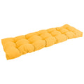 Blazing Needles Twill Tufted Bench Cushion, 60 x 19, Sunset 1 Count
