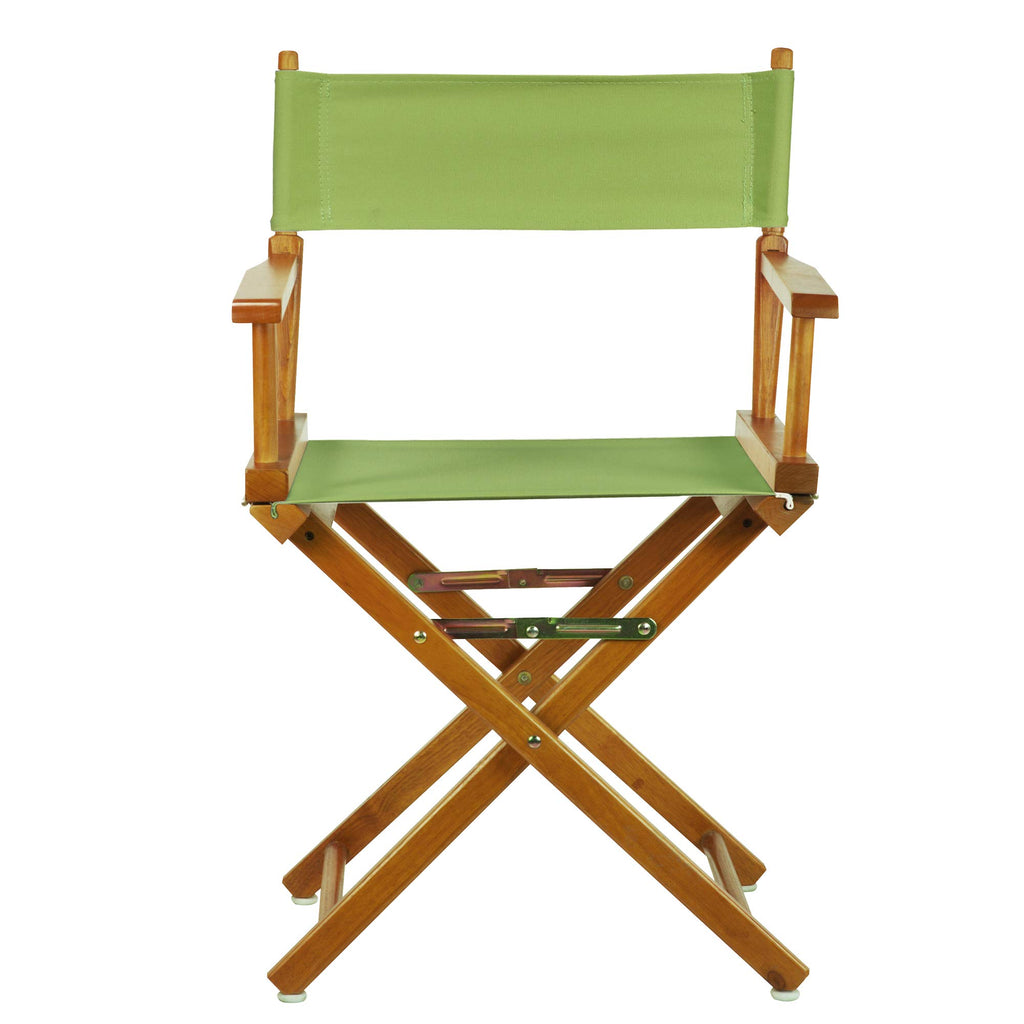 Casual Home 200-55/021-72 Director Chair 18" - Classic Height Honey Oakframe/Lime Green Canvas