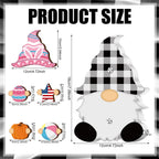 Qunclay Interchangeable Wooden Gnome Seasonal Changeable Gnome With 24 Magnet Swappable Pieces And 8 Detachable Hats For Fall Th