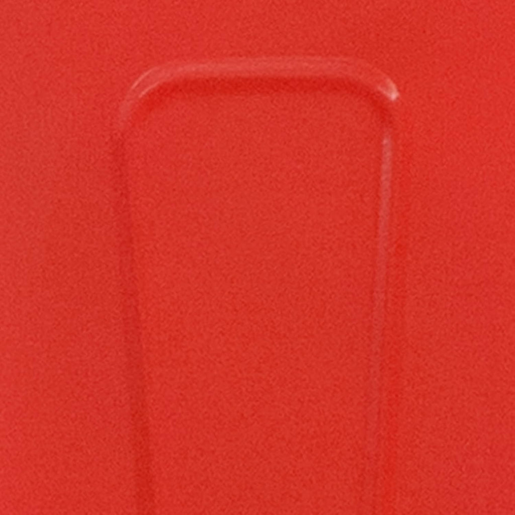 Commercial Grade 31.5 Square Red Metal Indoor-Outdoor Table Set with 4 Stack Chairs