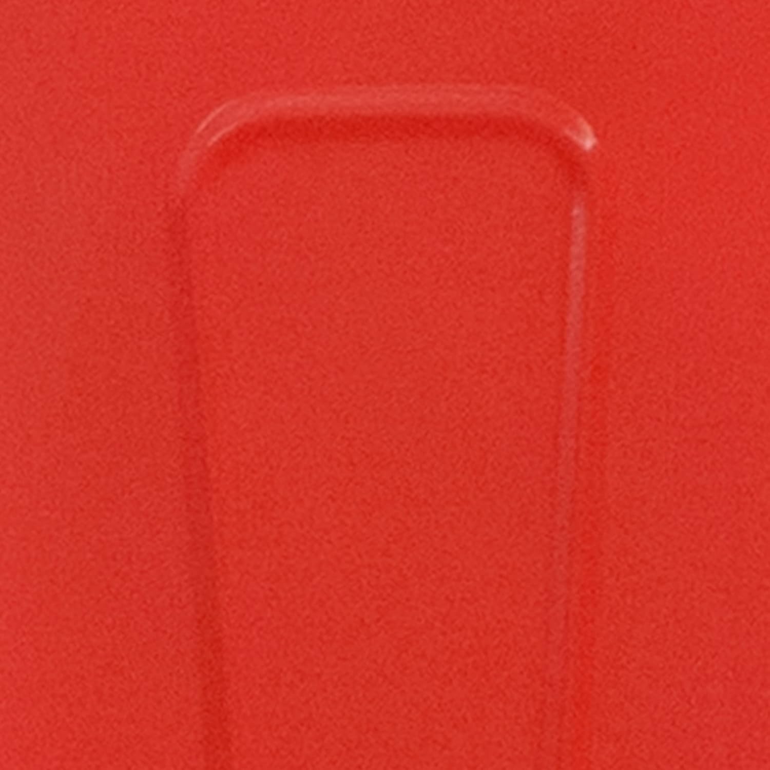 Commercial Grade 31.5 Square Red Metal Indoor-Outdoor Table Set with 4 Stack Chairs