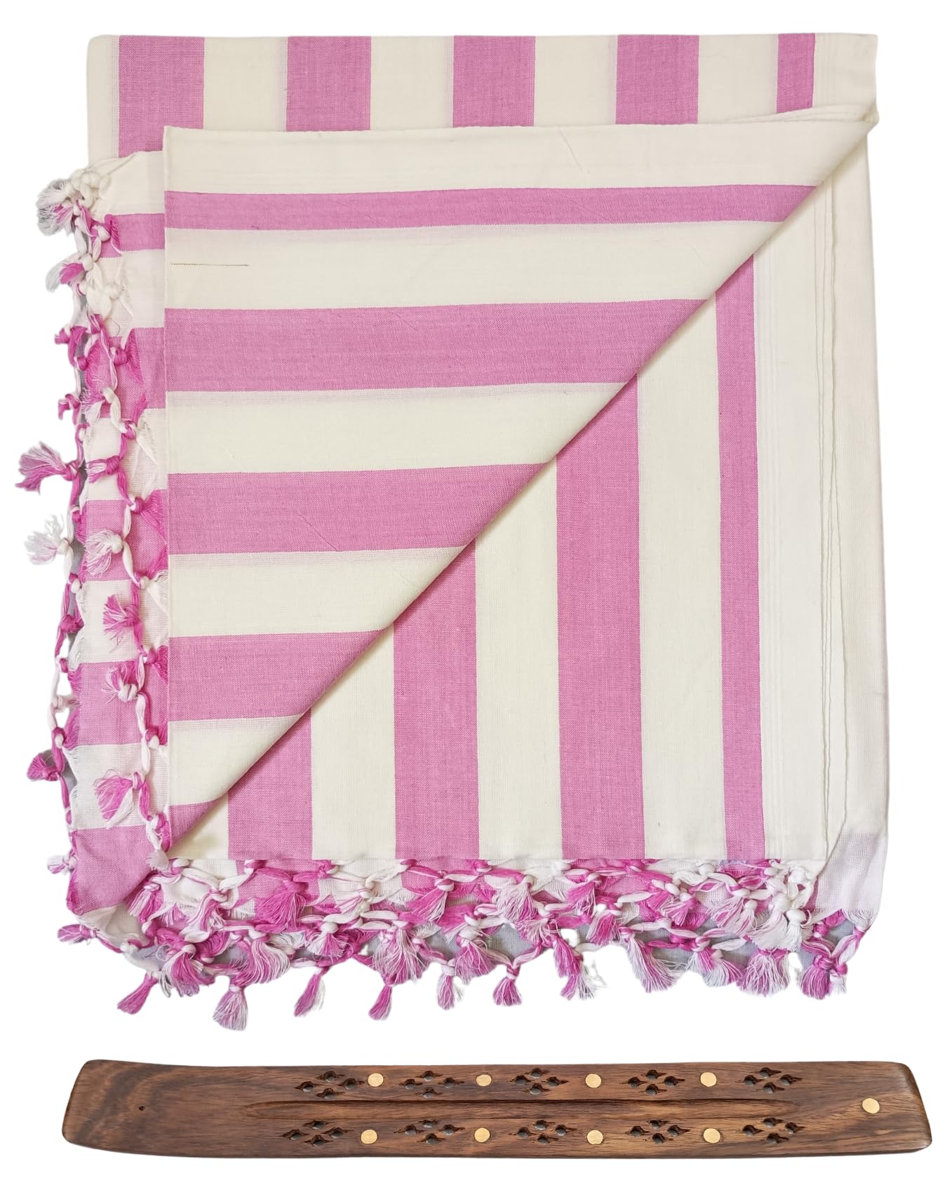 Bunkaar The Handloom Story 100% Organic Cotton Silky Soft Beautiful Striped Bhagalpuri Summer Chadar/Topsheet/Comforter (Size 2