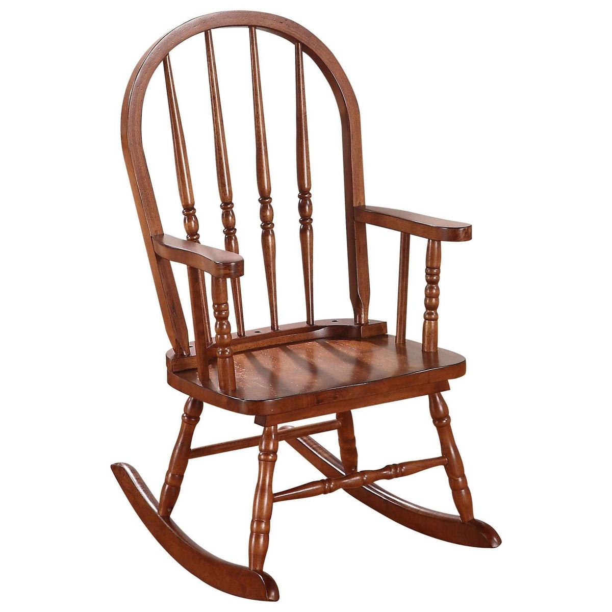 HomeRoots Furniture Tobacco Youth Rocking Chair 2' X 6' X 28'