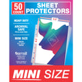 Samsill Mini Sheet Protectors 50 Pack, 5.5 X 8.5 Inch Page Protectors For Mini 3 Ring Binder, Heavy Duty, Clear Protector Sheets