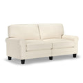 Serta Copenhagen 73 Rolled Arm Sofa, Easy Care Polyester, Soft Pillow Back, Pocket Coil Seat Cushions, Removable Covers, Lovesea
