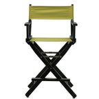 Casual Home 24" Director'S Chair Black Frame-With Olive Canvas, Counter Height