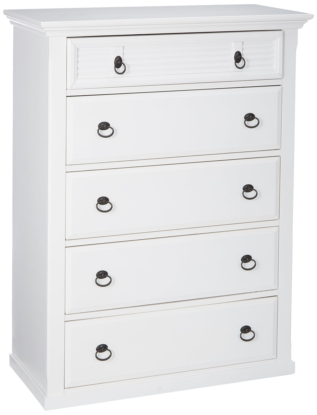 Alpine Furniture Winchester Farmhouse Chest, 38&quot; W X 18&quot; D X 50&quot; H, White