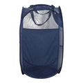 ECOMISTIQ Laundry Basket Polyester Portable Clothes Hamper for Bathroom Dormitory Home Dark Blue | Hampers | Laundry Supplies |
